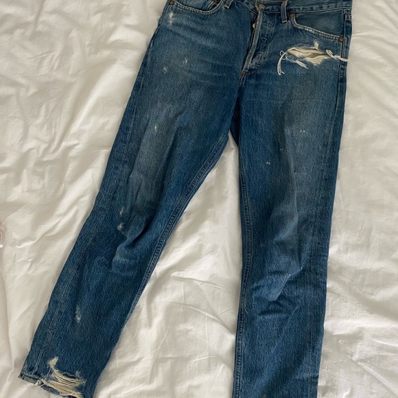 Agolde denim jeans 27” - Picture 3 of 4